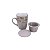 CANECA PORCELANA C/INFUSOR TAMPA VINTAGE LETTERS CINZA 350ML - Imagem 4