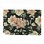 LUGAR AMERICANO PVC FLORAL PRETO 45x30cm - Imagem 1