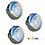 3 Refletores Inox Maxx LED RGB 10w Mont Serrat - Imagem 1
