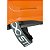 Capacete Steelflex Laranja Casco Turtle Suspensão e Jugular - Imagem 2