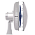 Ventilador De Mesa 6 Pás Super Power Vsp-30-w Mondial Branco Cor Das Pás Branco/azul Escuro 127v - Imagem 4