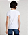 Blusa feminina básica flamê manga curta decote v branca - Imagem 2