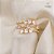 Anel Luxo Pedras Banhado Ouro 18k - Imagem 3