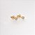 Brincos Micro Ponto de Luz Banhado Ouro 18k - Imagem 1