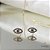 Conjunto Olho Grego Banhado Ouro 18k - Imagem 4