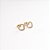 Brincos Amor Cravejado Banhado Ouro 18k - Imagem 1