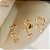Trio Gota Banhado Ouro 18k - Imagem 2