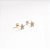 Brincos Estrela Cravejada Banhado Ouro 18k - Imagem 1