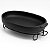 Assadeira De Barro Preto Capixaba Oval 30x20x6 CM - Imagem 2
