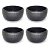 4 Cumbuca Barro Preto Capixaba Para Caldos e Sopas 400ML - Imagem 1