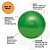 Bola Pilates Verde 65cm Dasshaus Anti-Estouro 200kg - Imagem 2