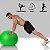 Bola de pilates 65cm verde para fisioterapia e alongamentos - Imagem 3