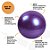Bola Pilates Roxo 65cm Dasshaus Anti-Estouro 200kg - Imagem 2
