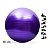 Bola de pilates roxa com 65cm antiderrapante e resistente - Imagem 1