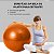 Bola de pilates com 65cm de diâmetro na cor laranja dasshaus - Imagem 3