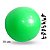Bola de yoga verde com 75cm para exercícios fisicos - Imagem 1