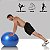 Bola funcional ginástica azul yoga pilates 75cm resistente - Imagem 4