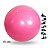 Bola de fisioterapia rosa 75cm alongamentos e exercícios - Imagem 1