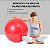 Kit Bola De Pilates Vermelha 65 Cm mais Bomba de Ar Dasshaus - Imagem 5
