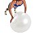 Kit Bola Fitness Para Pilates 75cm Transparente Com Bomba - Imagem 2