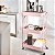 Carrinho Armario 3 Prateleiras Cor Rosa Aramado - Imagem 5