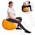 Bola Suiça Pilates Laranja 75cm Dasshaus + Bomba De Encher - Imagem 4