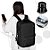 Mochila Expansível 30-42L Impermeável USB Viagem Escola - Imagem 4