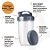 Kit Copo 700ml e Tampas Vedação Compatível com Nutribullet - Imagem 2