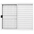 Veneziana 100x120 3F Com Grade - Aluminio Branco - Imagem 1