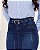 Saia Jeans Cinto com Pérolas Azul Ref 15019 - Imagem 2
