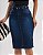 Saia Jeans Cinto com Pérolas Azul Ref 15019A - Imagem 2