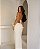 Conjunto de saia longa com fivela dourada e croped - M - Imagem 4