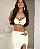 Conjunto de saia longa com fivela dourada e croped - M - Imagem 1