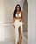 Conjunto de saia longa com fivela dourada e croped - M - Imagem 5