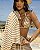 Conjunto listrado saia, croped e camisa - M - Imagem 1