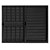Janela Veneziana 3 Folhas Alumínio Preto Modular Com Grade - Imagem 1