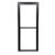 Porta de Giro Visione Alumínio Preto Linha Veneza - Imagem 1