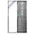 Porta De Alumínio de Correr Balcão 3 Folhas Brilhante Modular Com Trinco - Imagem 2