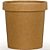 POTE PAPEL C/ TAMPA PAPEL KRAFT 355ml (12oz) PCT C/ 20 (DARNEL) - Imagem 1