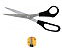 TESOURA MULTI-USO INOX 21CM CABO PRETO (G-6608) - GRAMPLINE - Imagem 1