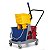 BALDE ESPREMEDOR (BALDE DUPLO AZUL E VERMELHO) C/ RODINHA 34L - NOBRE - Imagem 1