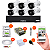Kit 6 Câmeras + DVR 8 Canais 1 Mega com HD 500GB Intelbras - Imagem 1
