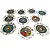 Incensario de Metal Redondo - Mandalas Indianas cores sortidas - Imagem 3