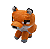 Pelúcia Minecraft Raposa 20 cm - Imagem 3