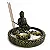 Jardim Zen Feng Shui Buda com Flor de Lotus 19cm - Incensario e Porta Vela - Imagem 4