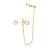 BRINCO 	EAR LINE PONTO DE LUZ 6 MM BANHADO A OURO - Imagem 1