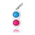 CHAVEIRO SIMPLE DIMPLE POP IT FIDGET TOY - Imagem 3