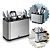 Escorredor Porta Talheres Pia Silver Inox Aço Inoxidável - Imagem 2