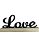 Enfeite decorativo MDF Love - Imagem 1