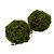 Kit com 2 bolas de vime com musgo P - Imagem 2